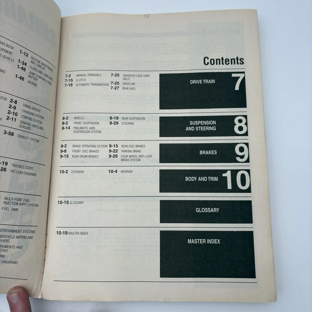 Vintage Subaru Coupes/Sedans/Wagons 1985-96 Chilton Black PB‎ Repair Manual